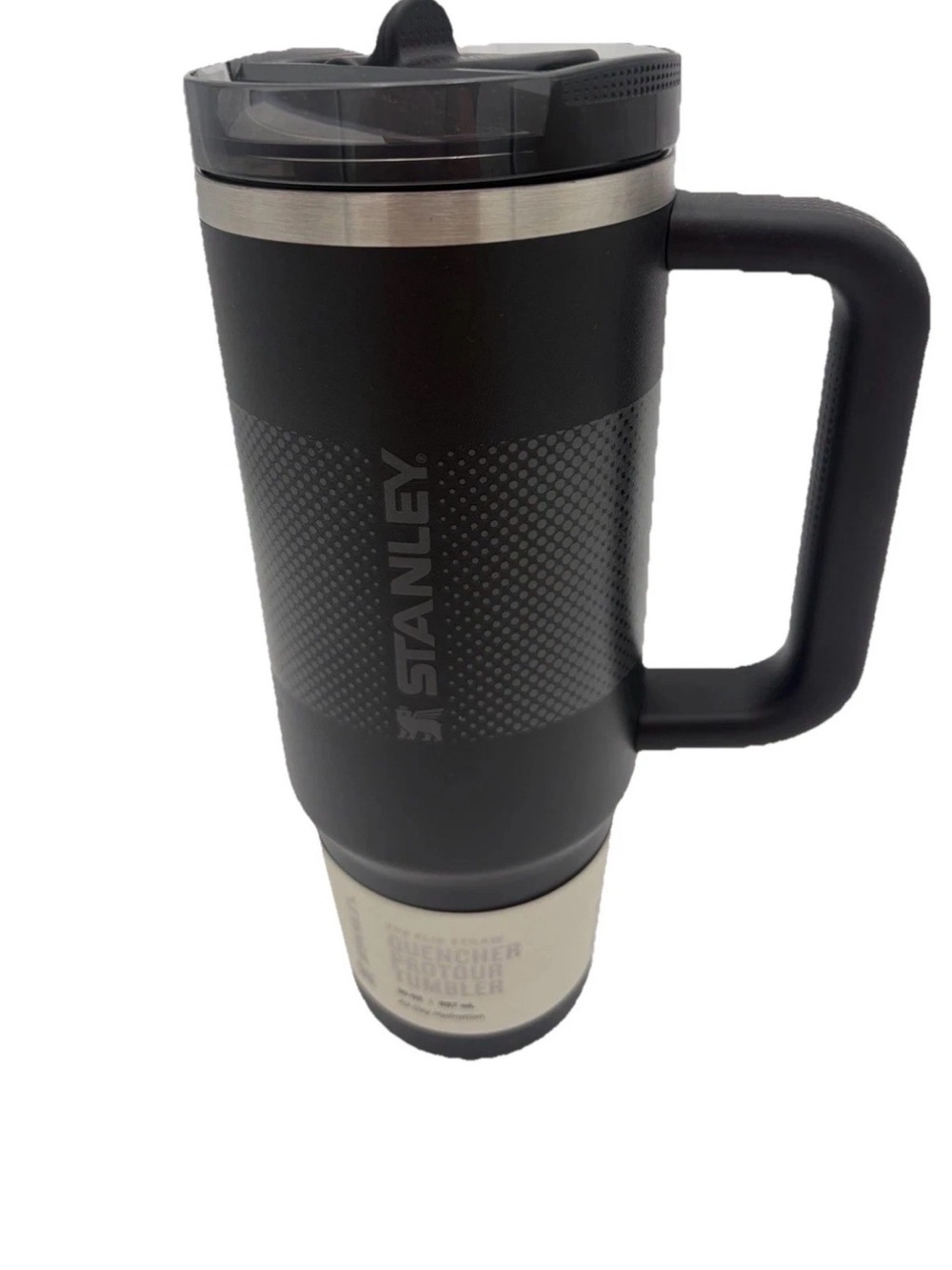 Stanley Black Insulated Travel Mug with Handle 30 0z flip straw leak proof